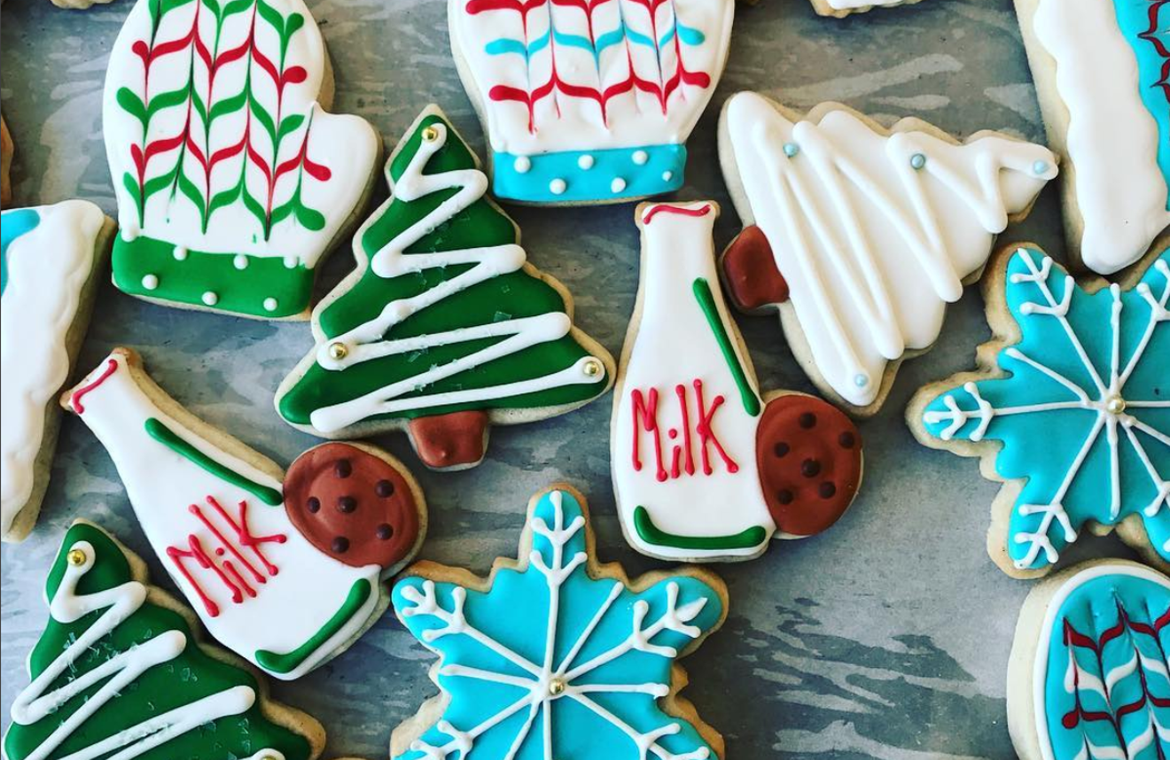 Get these adorable frosted sugar cookies at Tiny's while it's cold! Ish.