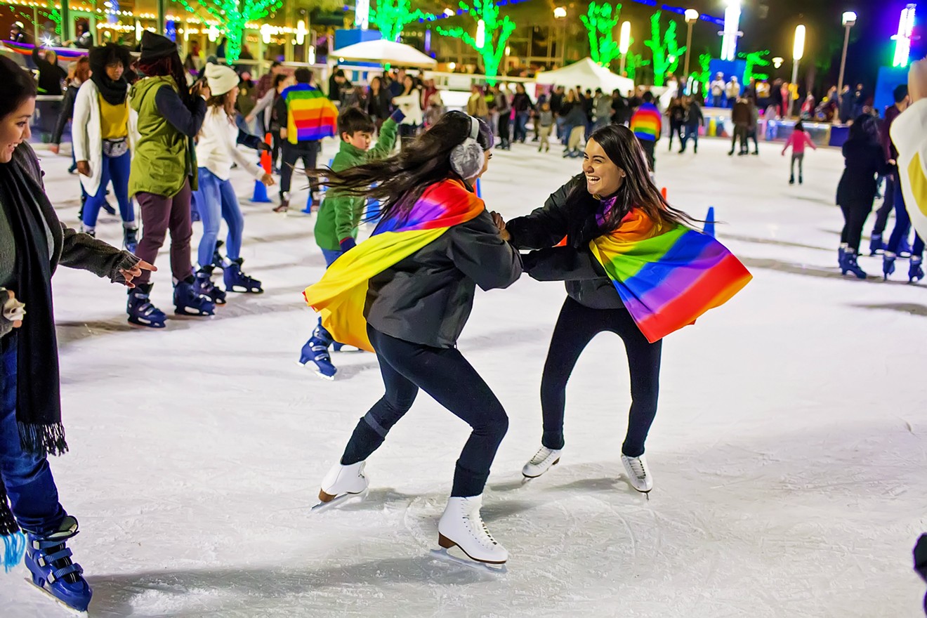 Rainbow on ICE, hosted by Mayor Turner's LGBTQ advisory board, returns to Discovery Green this Friday.