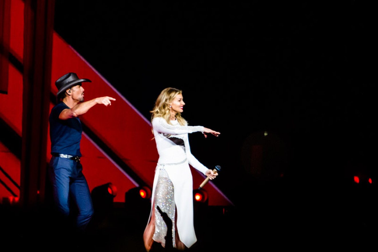 Friday felt like a celebration of Tim and Faith's careers and lives, but not quite a party.