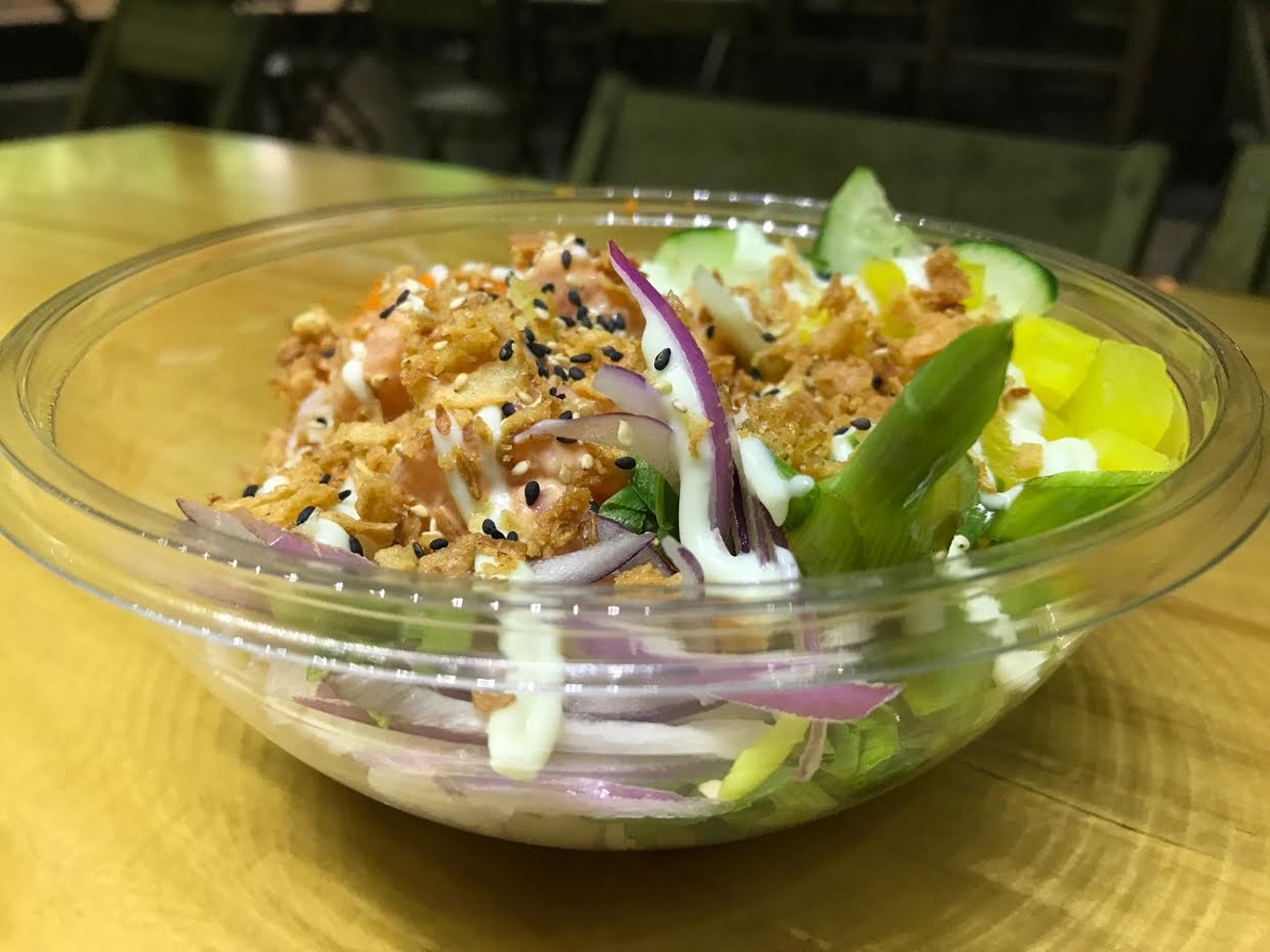 Moku Bar does build-your-own poke bowls in the Conservatory