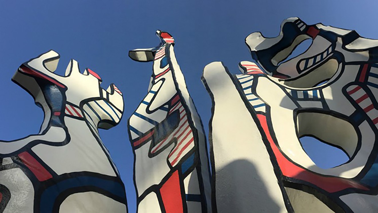 Monument Au Fantome by Jean Dubuffet is on view year-round at Discovery Green and is valued at more than $6.7 million.