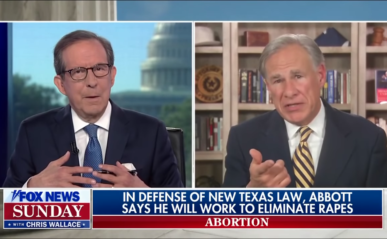 Chris Wallace on Sunday asked Gov. Greg Abbott harder questions than he's used to getting on Fox.
