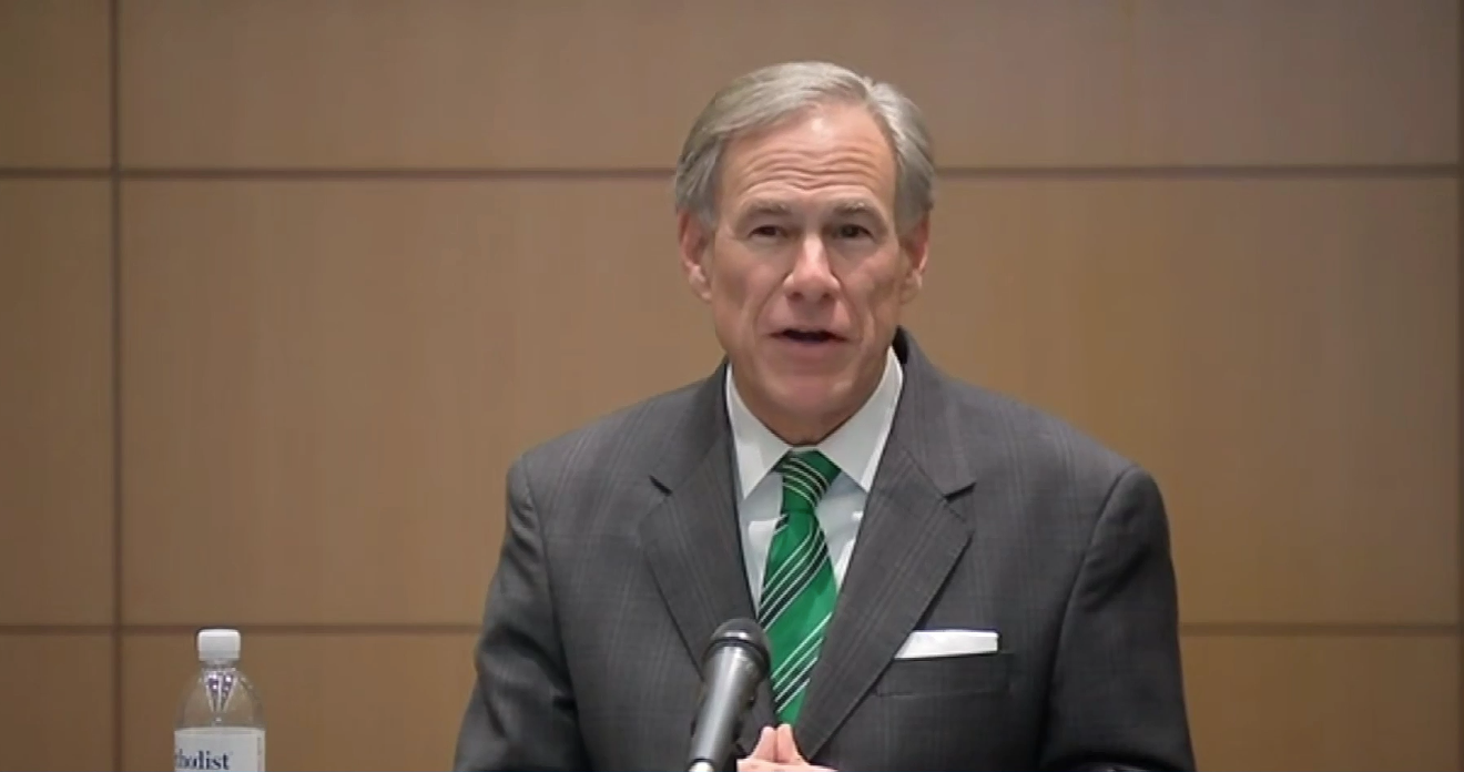 Gov. Greg Abbott said Harris County leads Texas for COVID-19 vaccinations in a Tuesday event at Houston Methodist.
