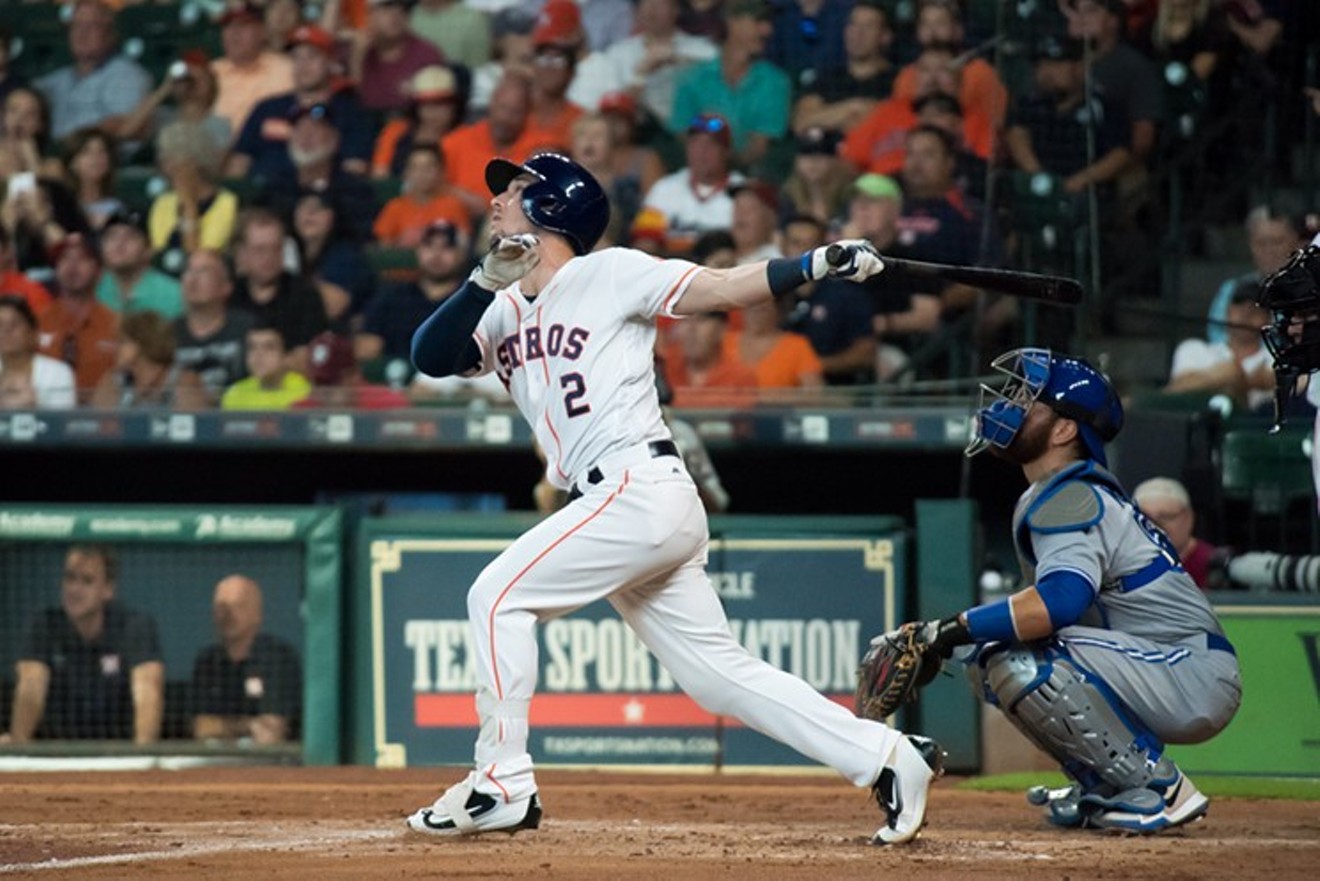 After moving into the leadoff spot, Alex Bregman struggled at the plate.