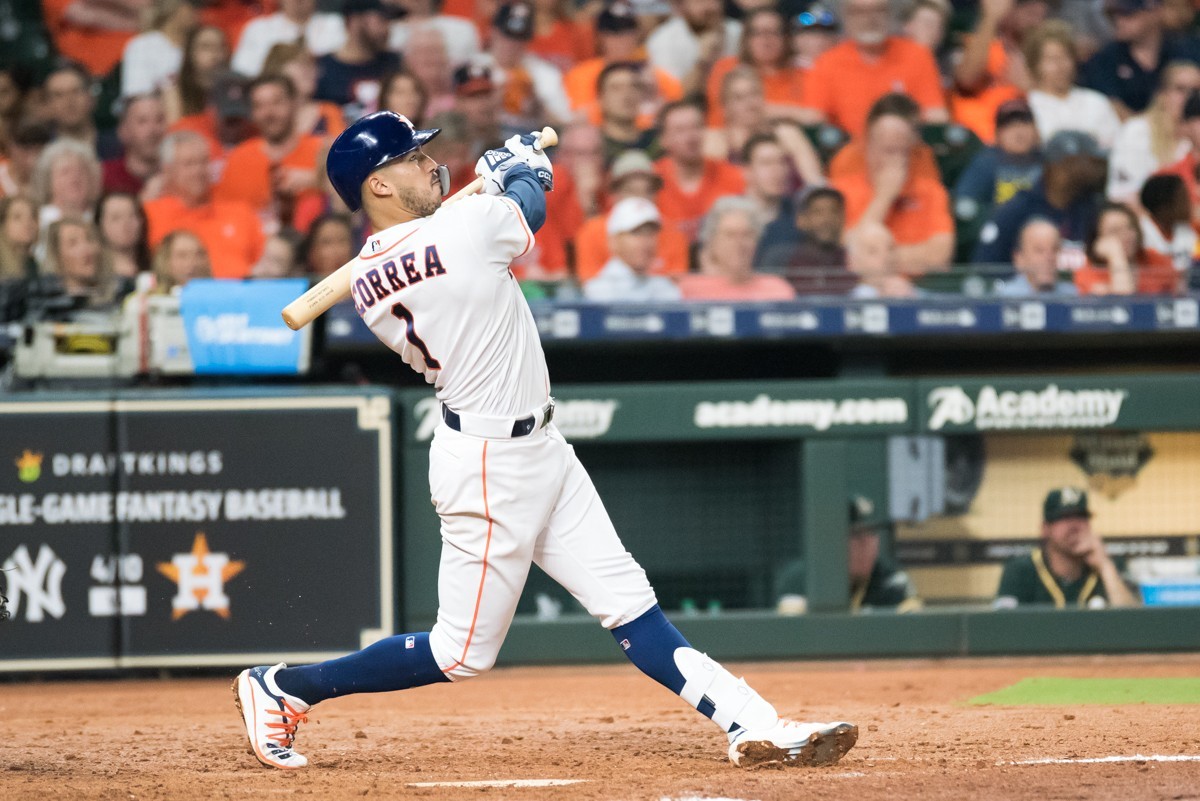 Carlos Correa crushed a pair of home runs in Game 1 of the ALDS.