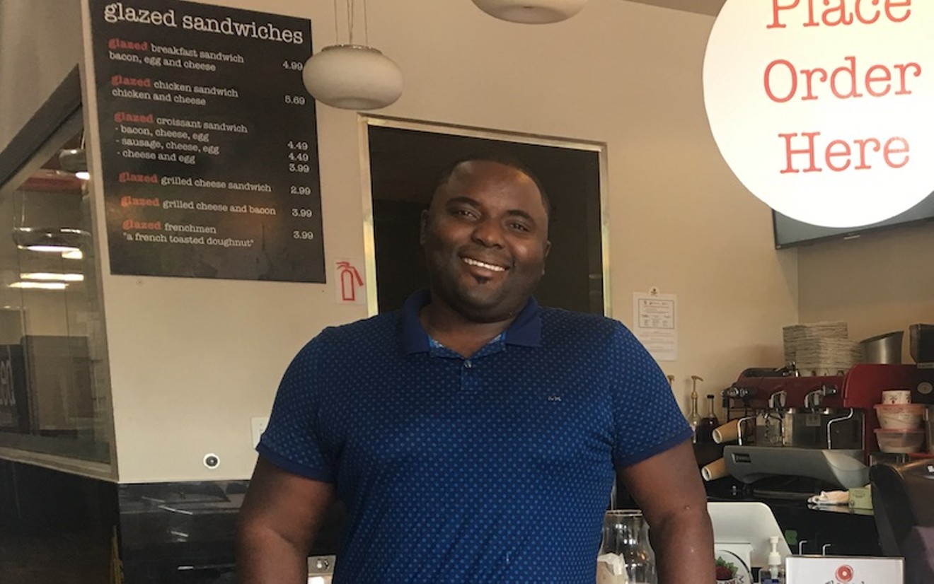 Ighodalo "Dalo" Ebhuoma, owner of Houston's Glazed Doughnut Cafe