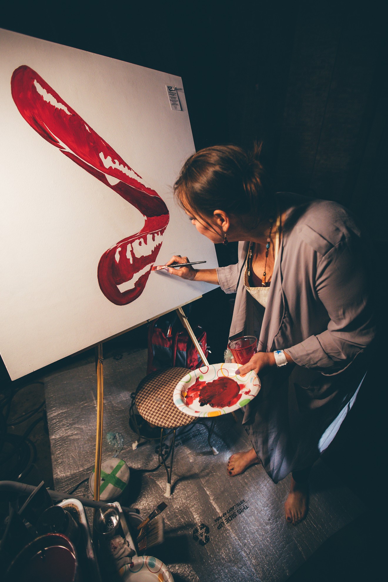 Watch live art be created and eat pancakes at the Pancakes & Booze Art Show.