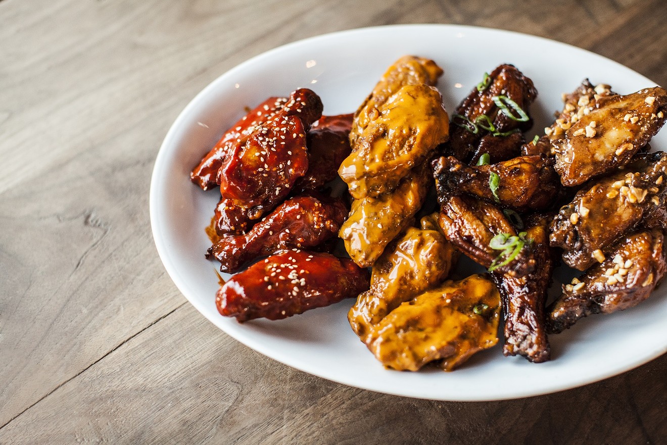 Choose one of four spectacular wing sauces or go for the whole spread at The Hay Merchant.