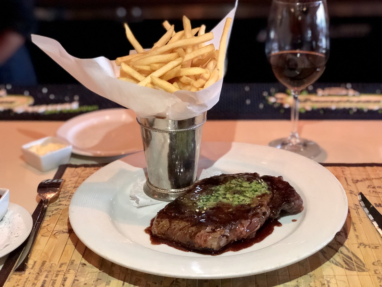 Classic steak frites at Etoile Cuisine et  Bar.