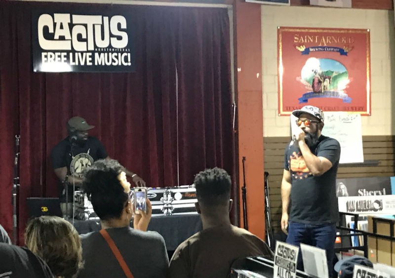 San Antonio's Mexstep rocks a Cactus Music in-store show.