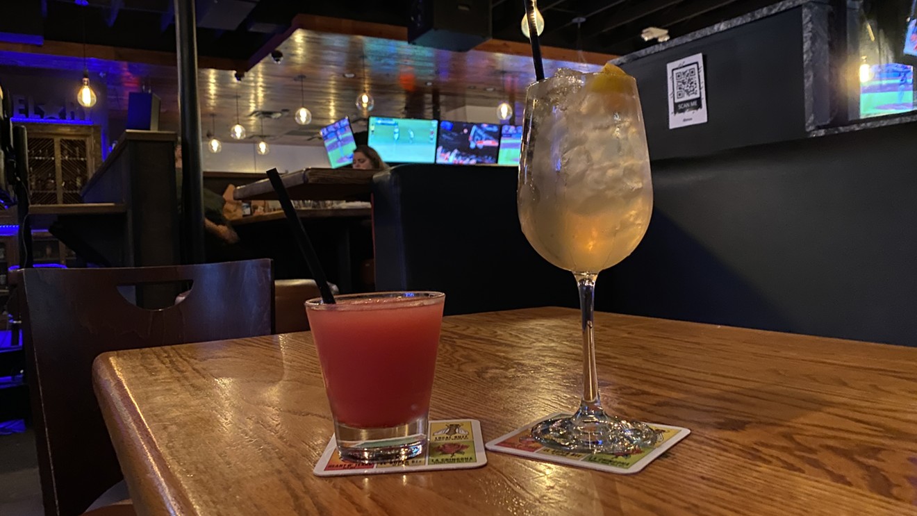 Frozen Red Bull vodkas and white wine sangrias are some of Revelry on Richmond's happy hour classics.