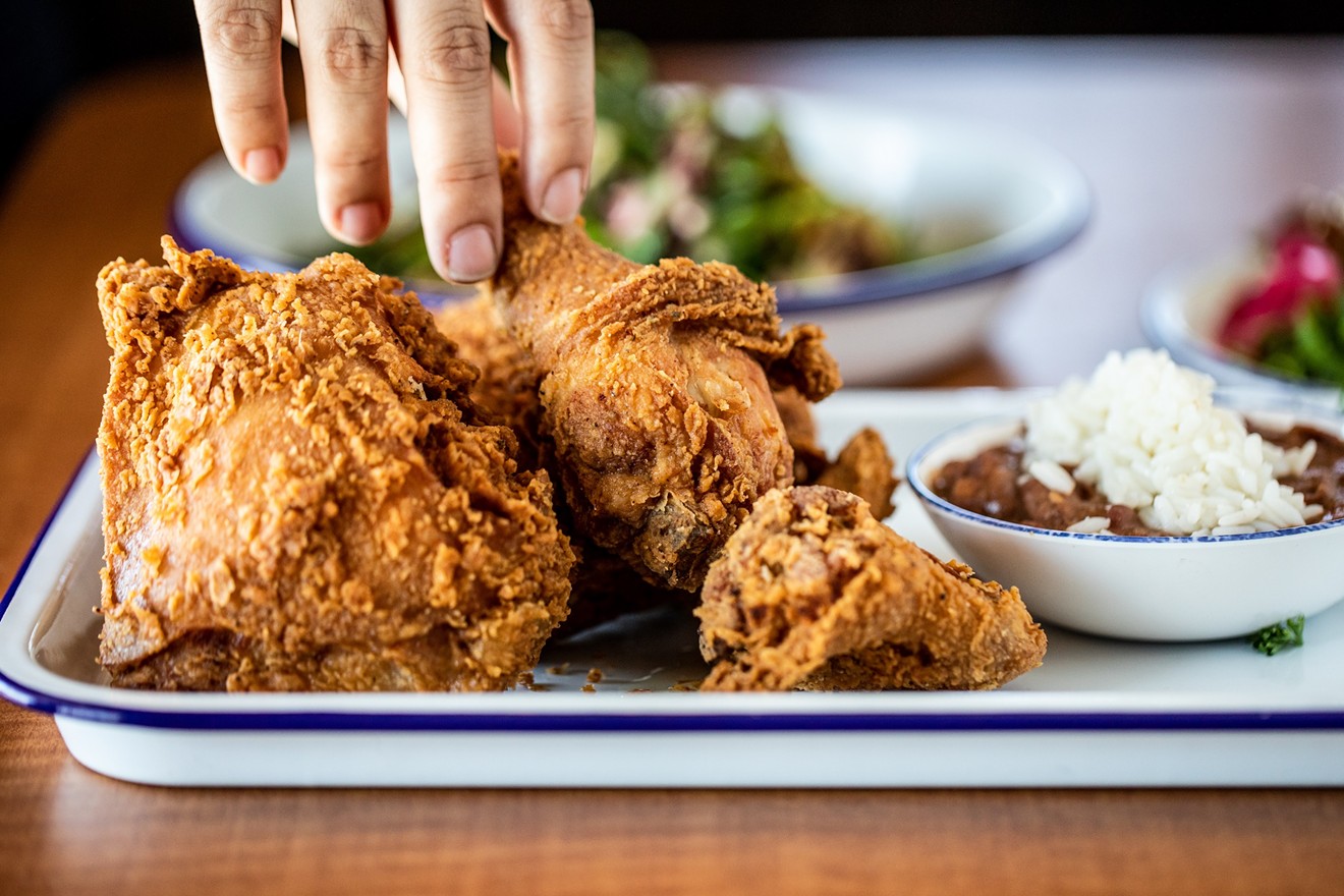 Thank you @gregmorago + @houstonchron for featuring our “Yard Bird” dinner  in the line up for some of the best fried chicken out city has…