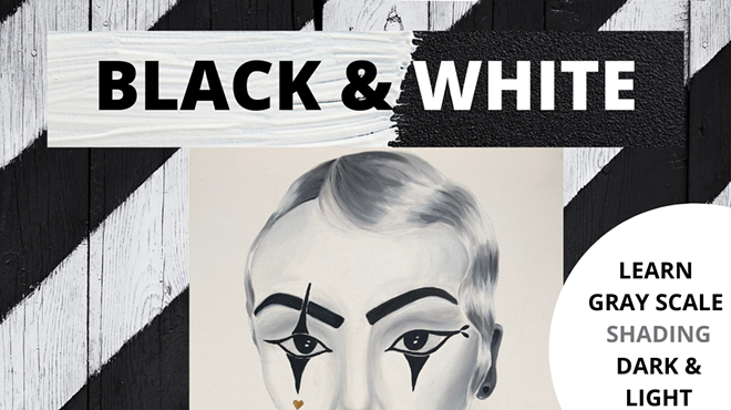 Black and White Art Class