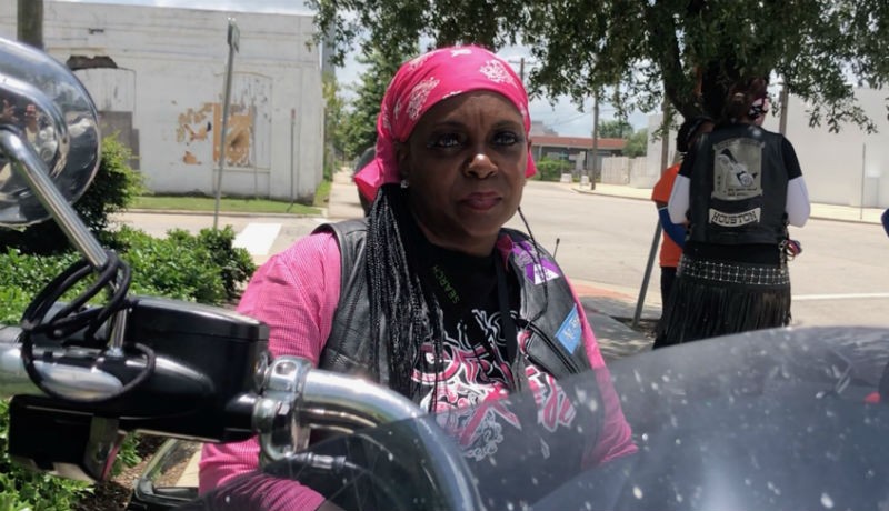 Jaqueline "Feisty" Branch will lead 30 Houston women motorcyclists on a ride to the The Essence Festival in New Orleans.