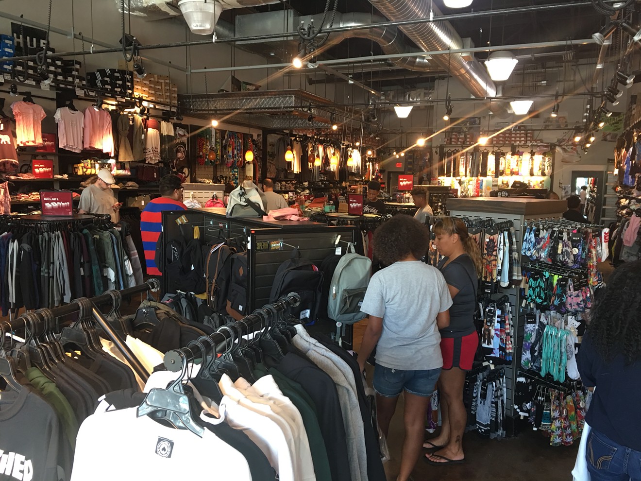 One of the stores, Zumiez, favored by kids in search of this year's hottest back-to-school trends.
