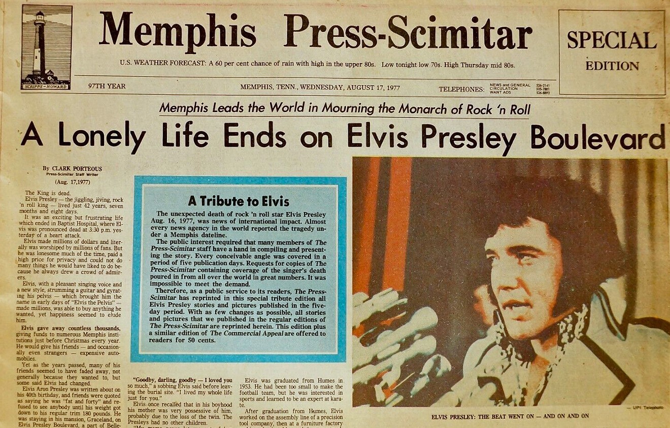 Elvis Presley's 1977 funeral sets the plot in motion for Caroline Frost's novel "The Last Verse."