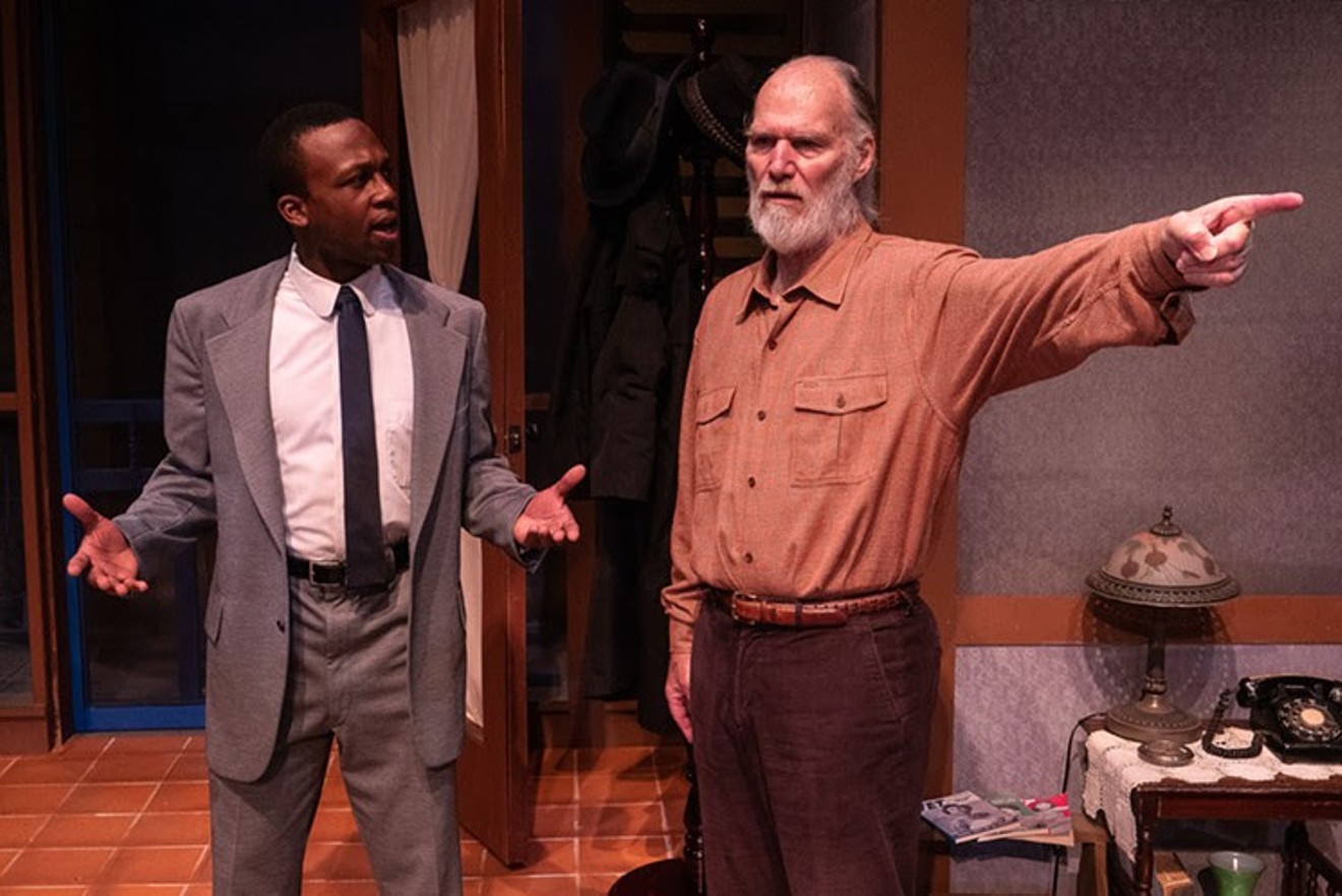 Jarred Tettey (left)  in The Green Book at Ensemble Theatre, one of the last shows he performed in prior to COVID shutdown