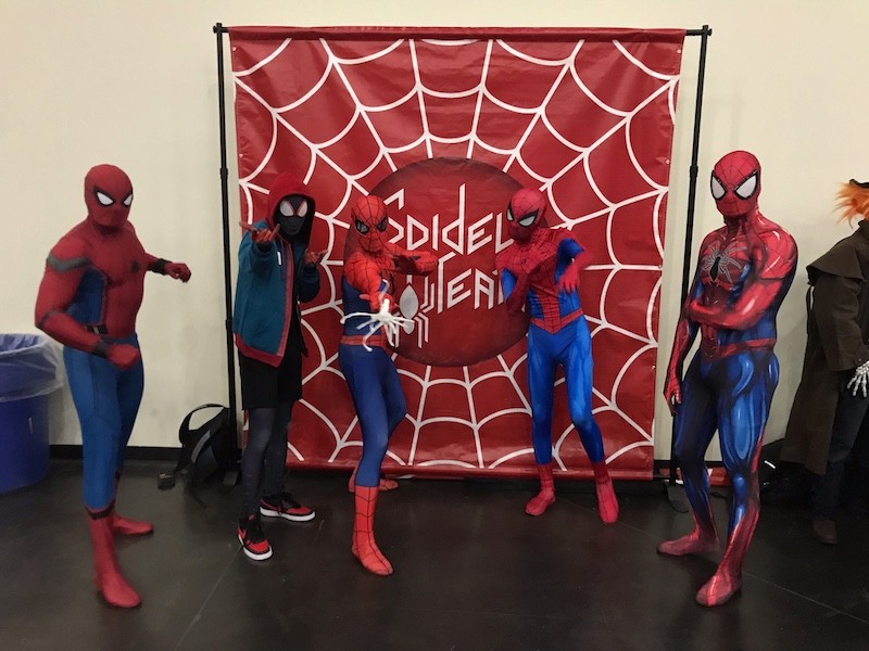 Lots of Spider-Mans ... Spider-Men? At Comicpalooza.