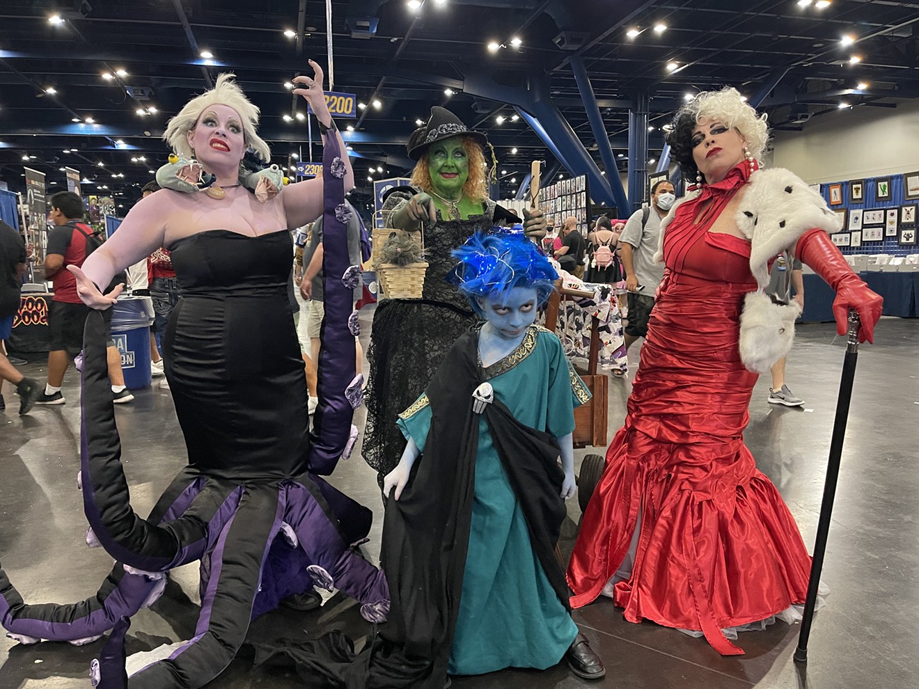 Fans cosplayed as various figures from movies, television, and comics.