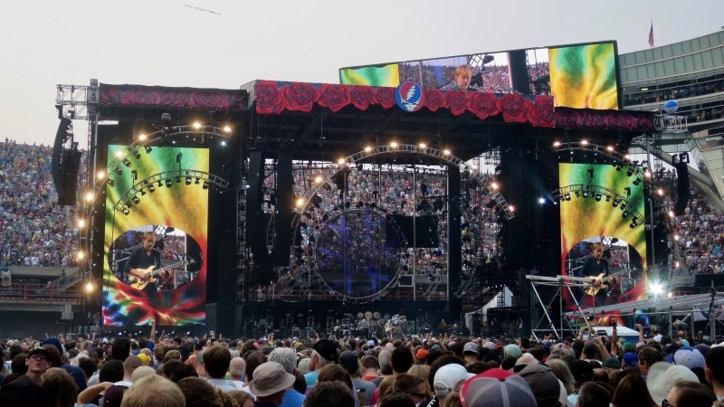 "Tie dye and acid and weed, oh my!"  The Grateful Dead celebrated a 50th anniversary with the Fare Thee Well shows, produced by Peter Shapiro, who chronicles his career in the concert business in a new autobiography.