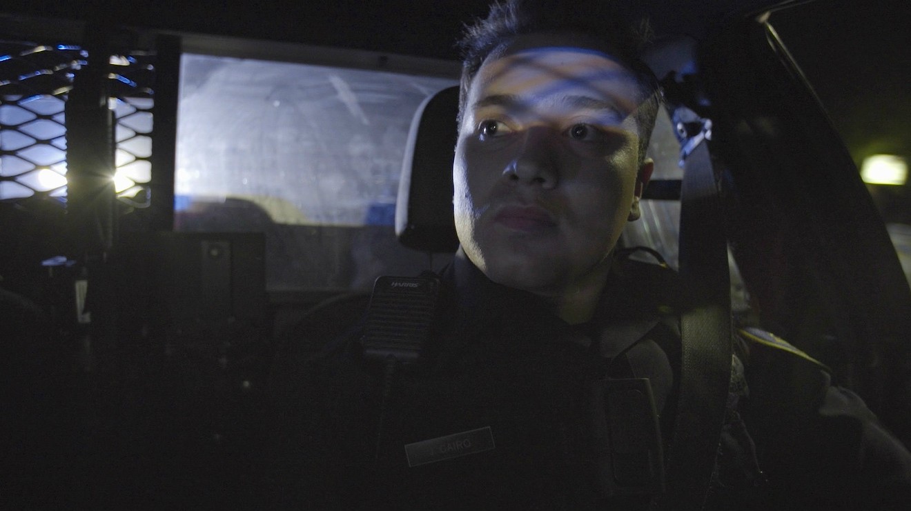 Jonathan Cairo is one of the Oakland police officers shown at work in The Force, Peter Nicks’ cop-doc that includes everyday scenes with familiar, epochal ones.