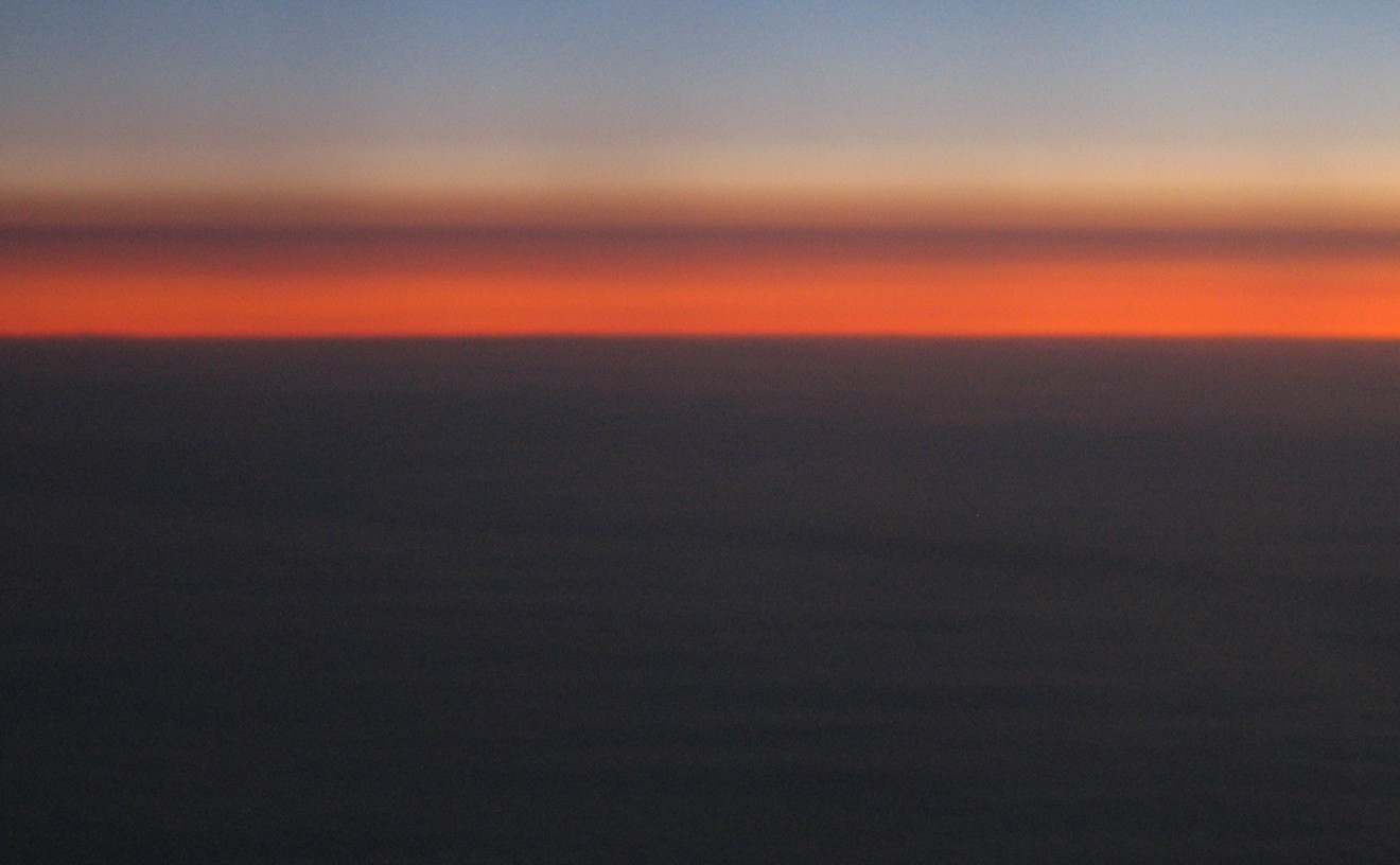 Saharan dust makes for a hell of a sunrise over the Atlantic and subdues hurricanes too.