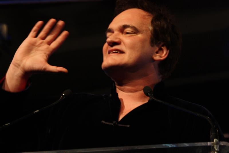 Quentin Tarantino accepting the Tom Mix Honorary Texan award