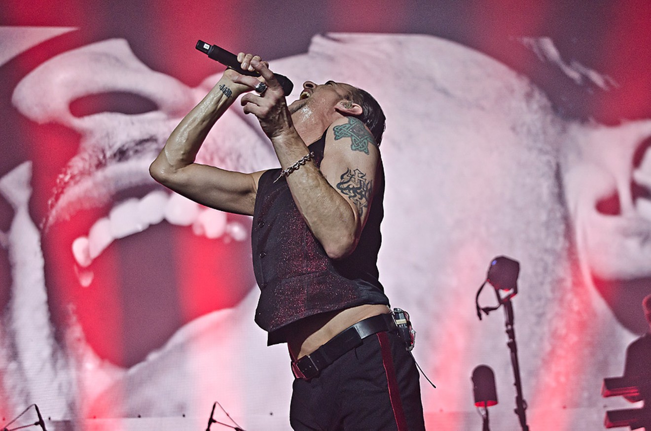 Dave Gahan is not known for holding it in onstage.