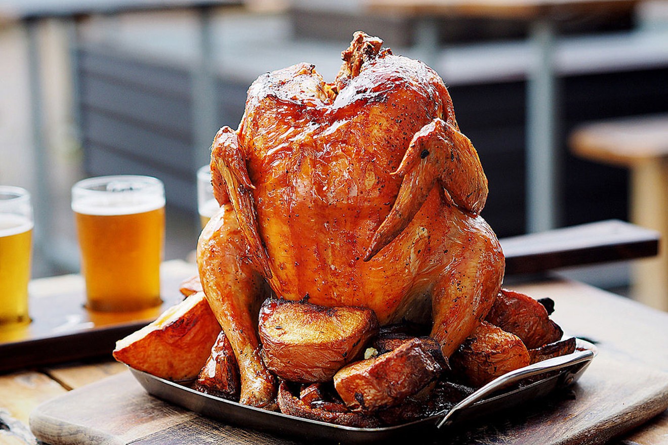 Beer can chicken is practically begging to join your Super Bowl spread.