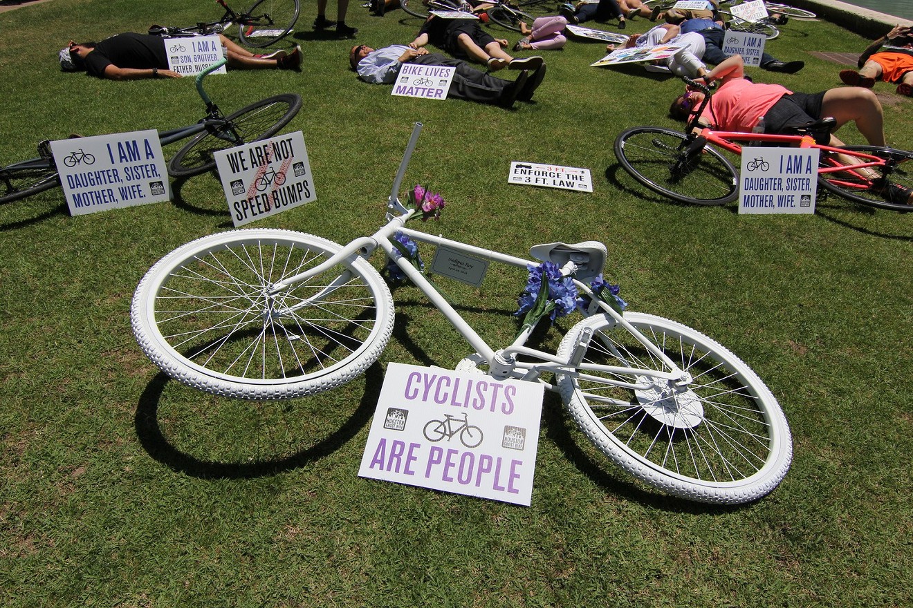 A recent "die-in" at City Hall focused on better bike safety laws and lord knows we need them.