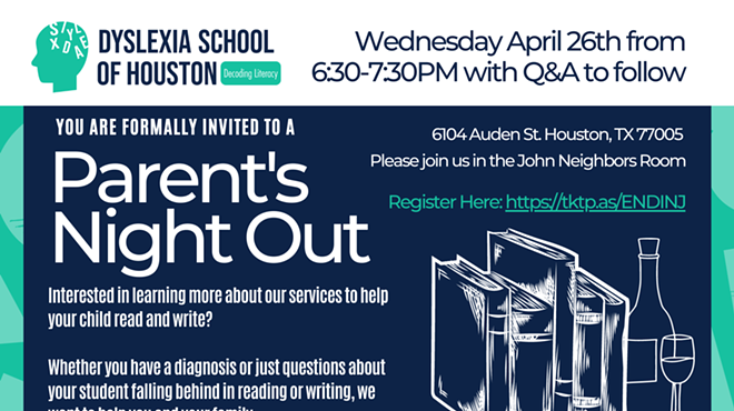 Image: Dyslexia School of Houston Parent's Night Out