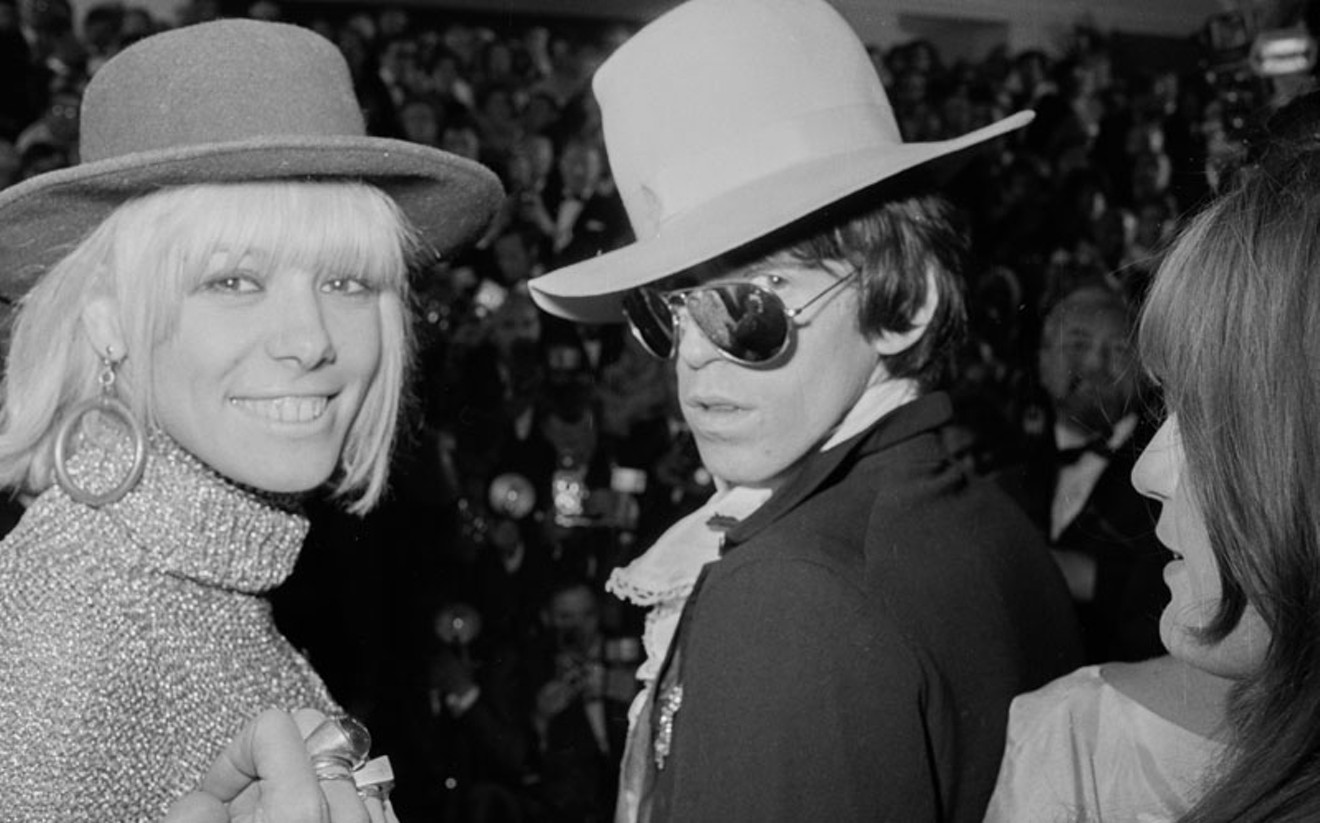 Anita Pallenberg and Keith Richards at the Cannes Film Festival, May 1967.