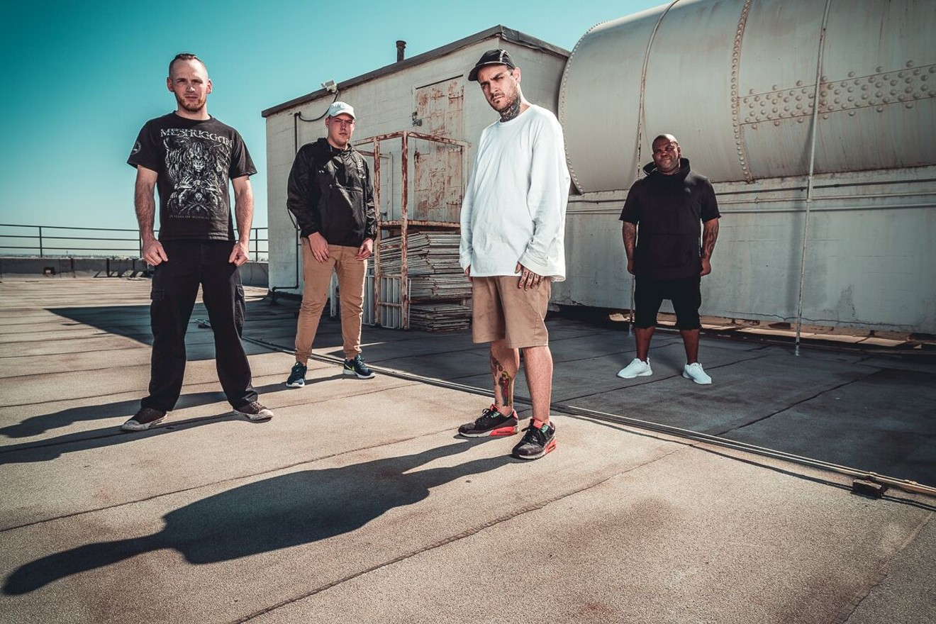 Frankie Palmeri, second from right, and Emmure.