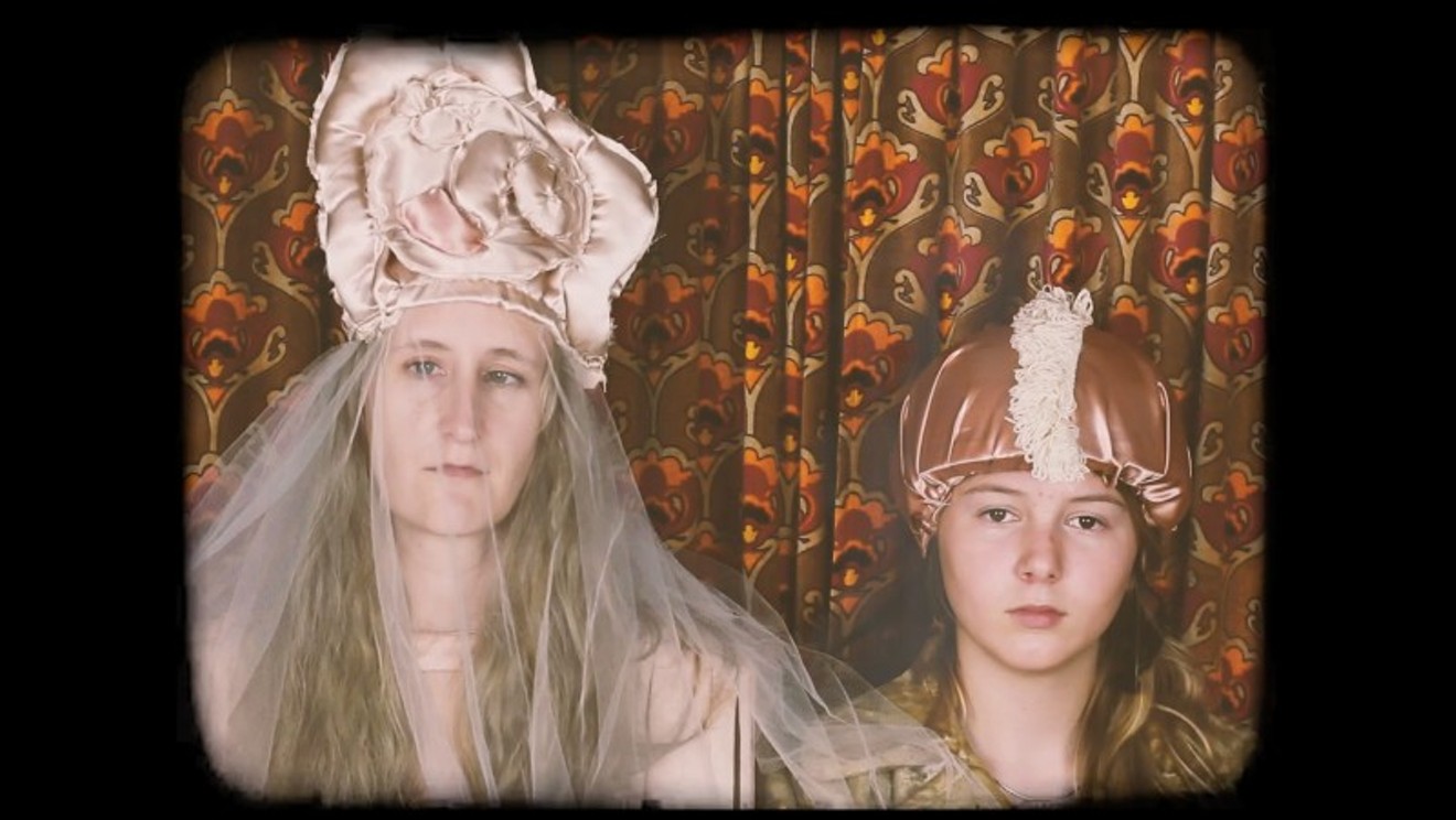 Erin Rodgers (L) and Cidette Rice in the video for National Pleasure's "Endgame."