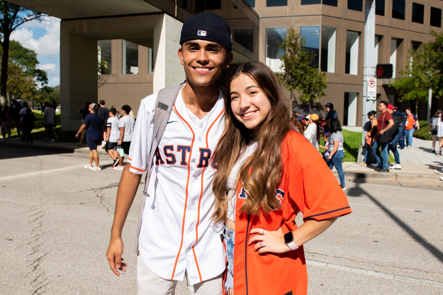 2022 World Series parade attendees pack downtown Houston streets