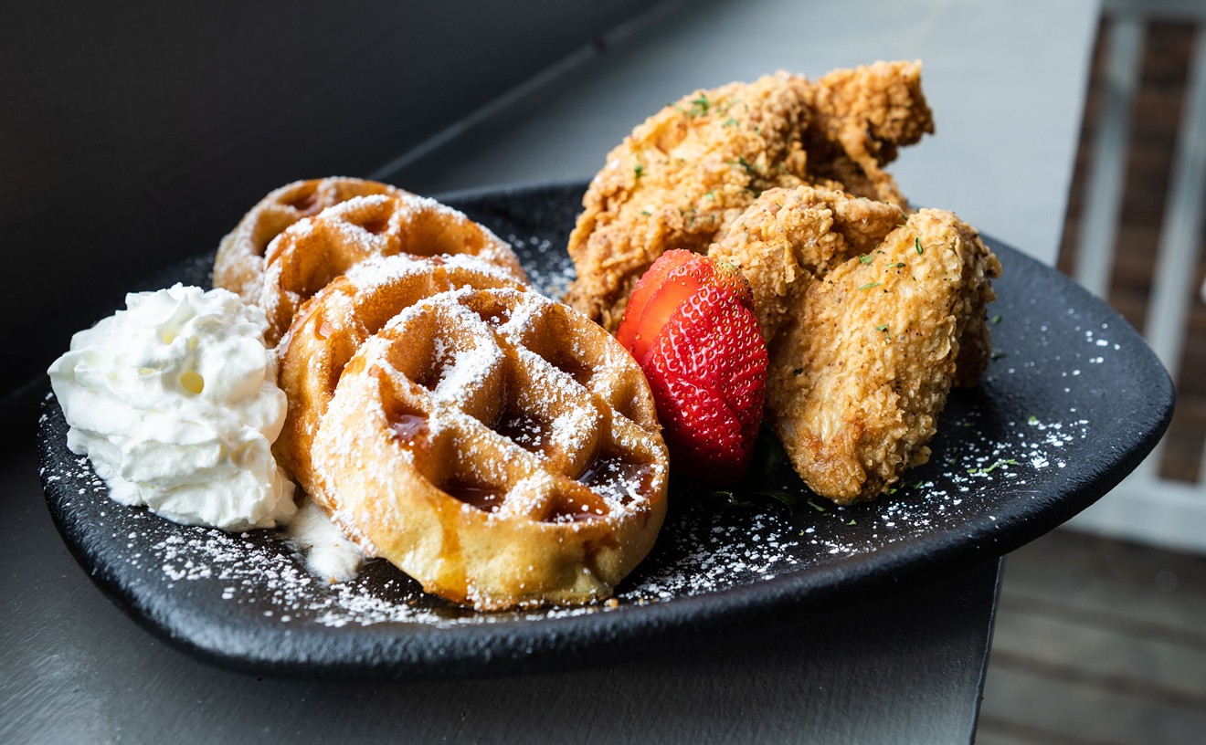 Chicken & Waffles from the newly opened Taste Bar + Kitchen