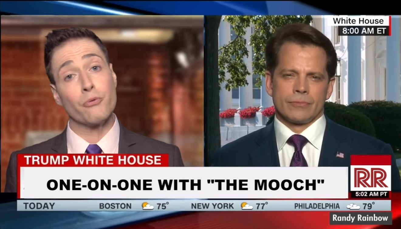 Randy Rainbow pretends to interview Anthony Scaramucci