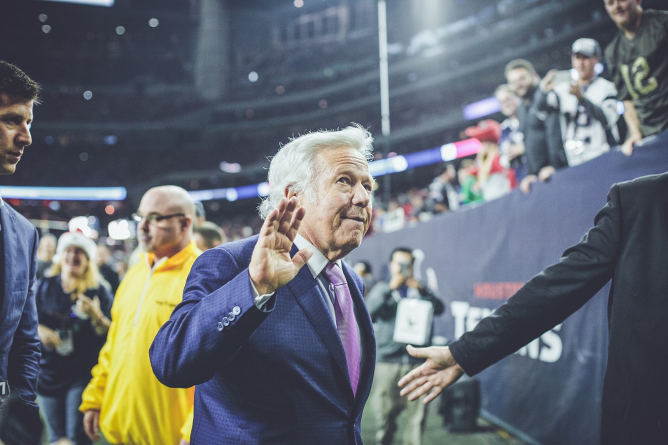 Patriots owner Robert Kraft could be waving bye-bye to the NFL for several games, at least, next season.