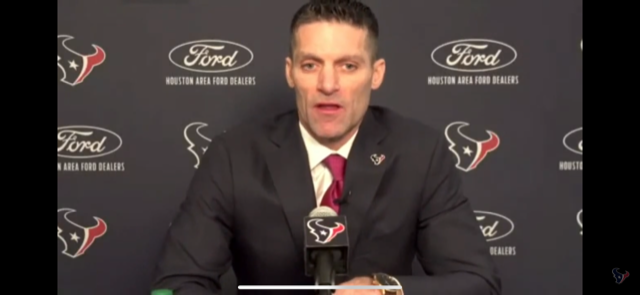Nick Caserio was introduced on Friday as the Texans' fifth GM in team history.