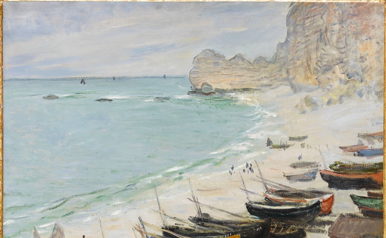 Claude Monet, "Boats on the Beach at Etretat," 1883