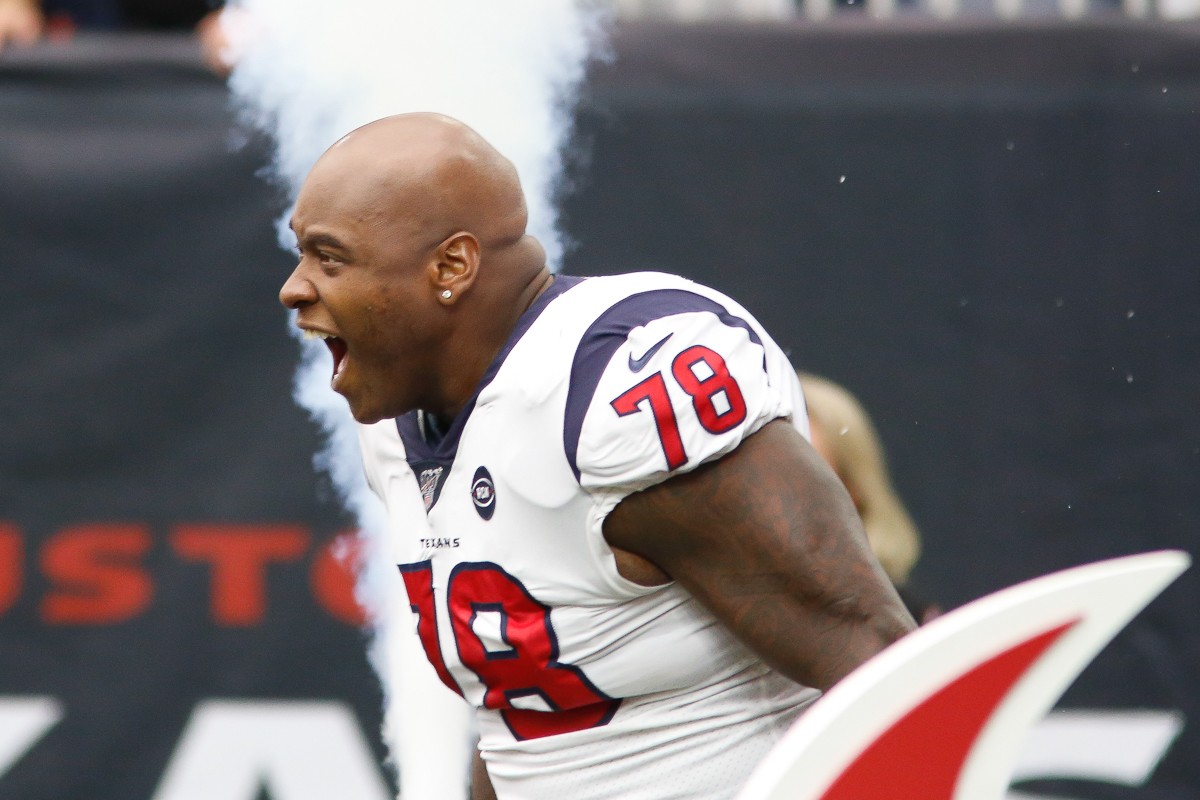 Laremy Tunsil will eat a big chunk of the Texans' 2022 salary cap, whether he is a Texan or not.