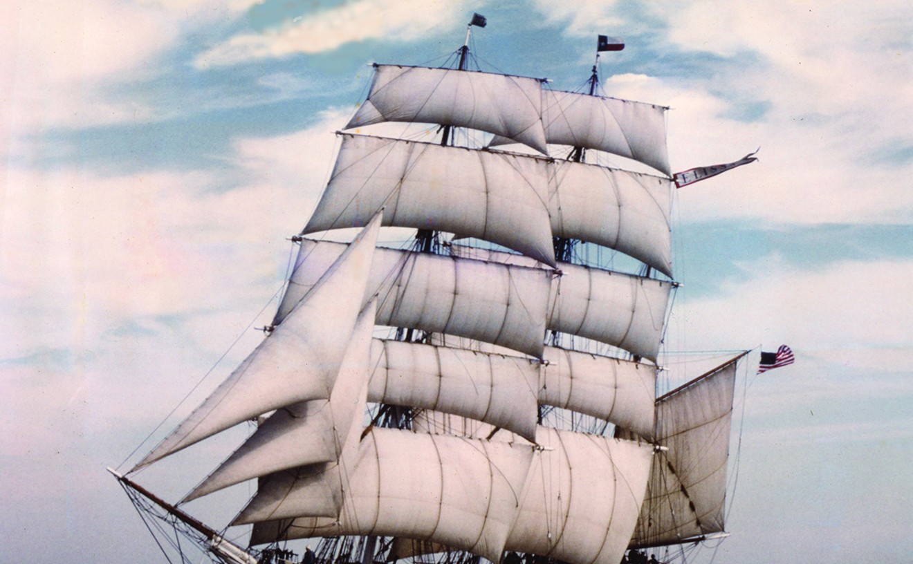 The tall ship Elissa was built in 1877 and calls Galveston home, but she was built in Aberdeen, Scotland. She is one of only three ships of her kind in the world to still actively sail.