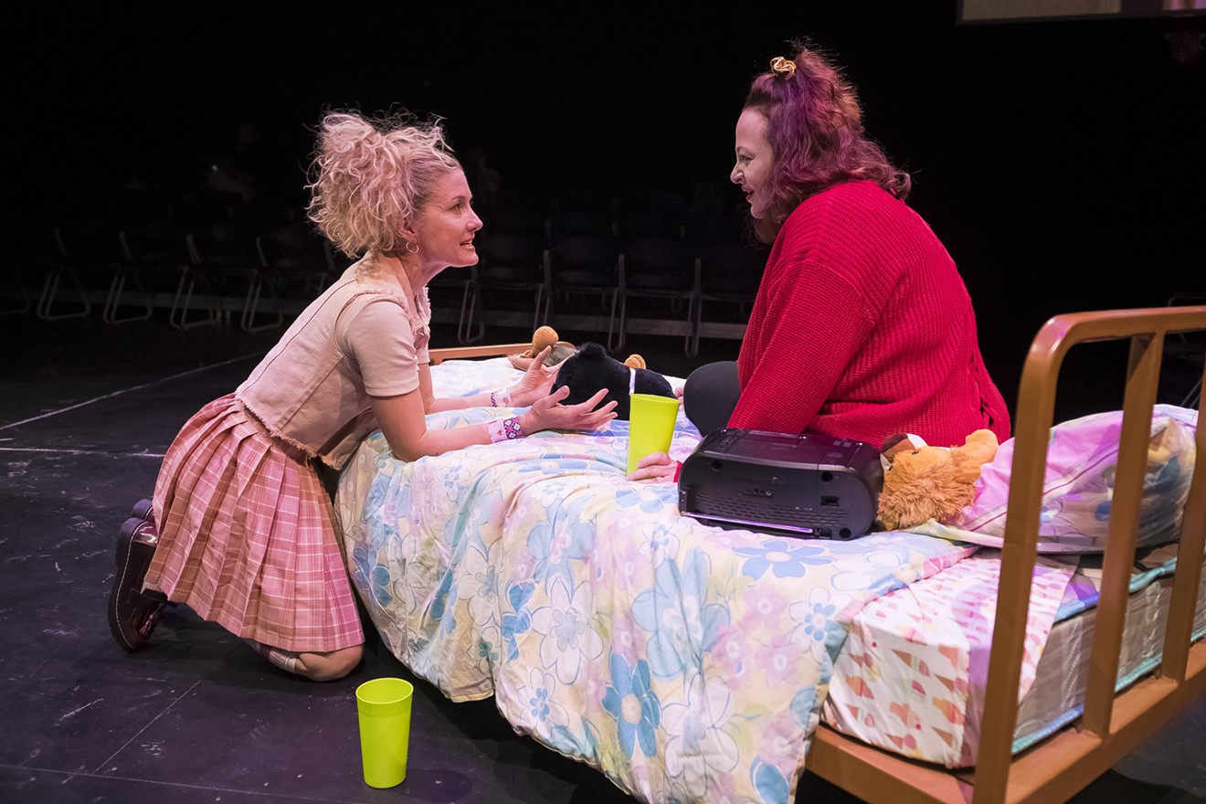 Jeanne Harris and Tamarie Cooper in Catastrophic Theatre's production of First Suburb.