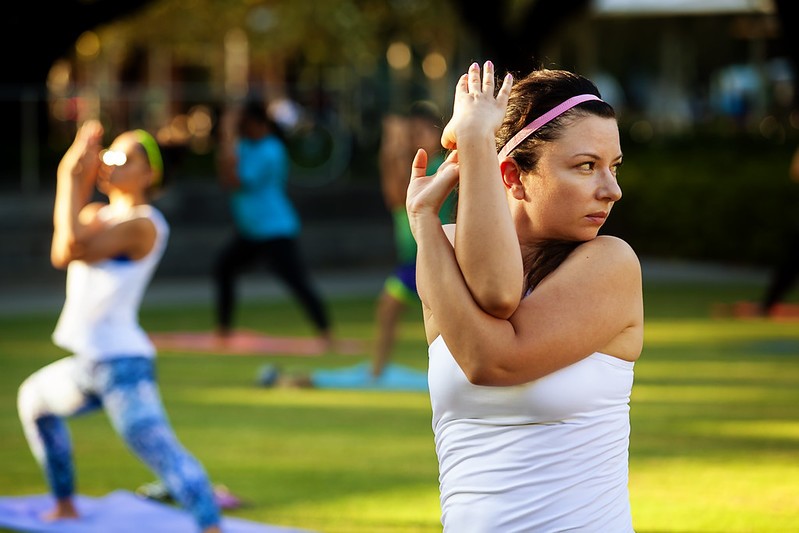 Hatha Yoga Class at Discovery Green