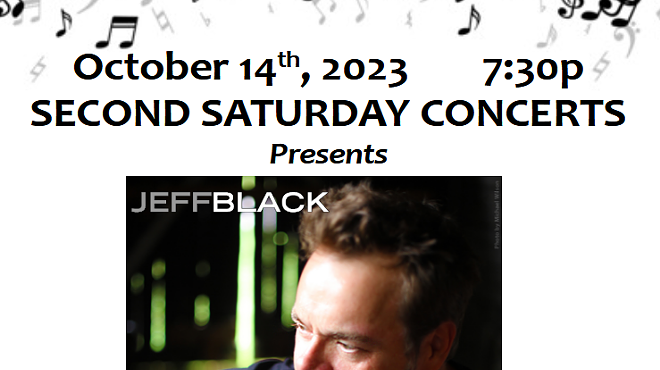 Image: HFMS Second Saturday Concert - Jeff Black