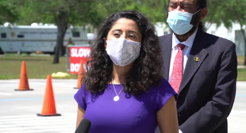 Harris County Judge Lina Hidalgo said falling turnout for vaccines at NRG Park may mean the federal government won't extend its stay.