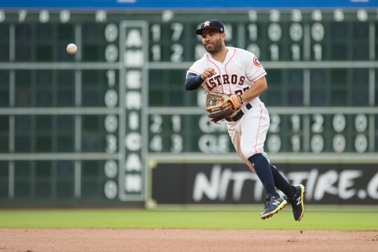 Jose Altuve is up for Male Athlete of the Year, along with the Rockets' James Harden.