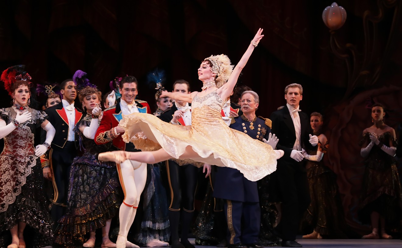 Melody Mennite and Artists of Houston Ballet in Stanton Welch's production of "Cinderella."