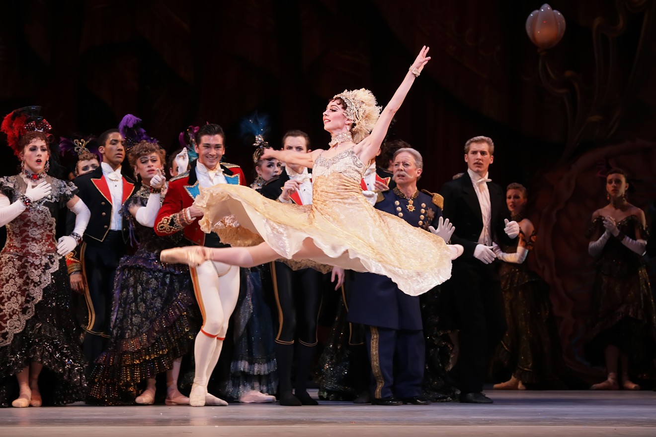 Melody Mennite and Artists of Houston Ballet in Stanton Welch's production of "Cinderella."