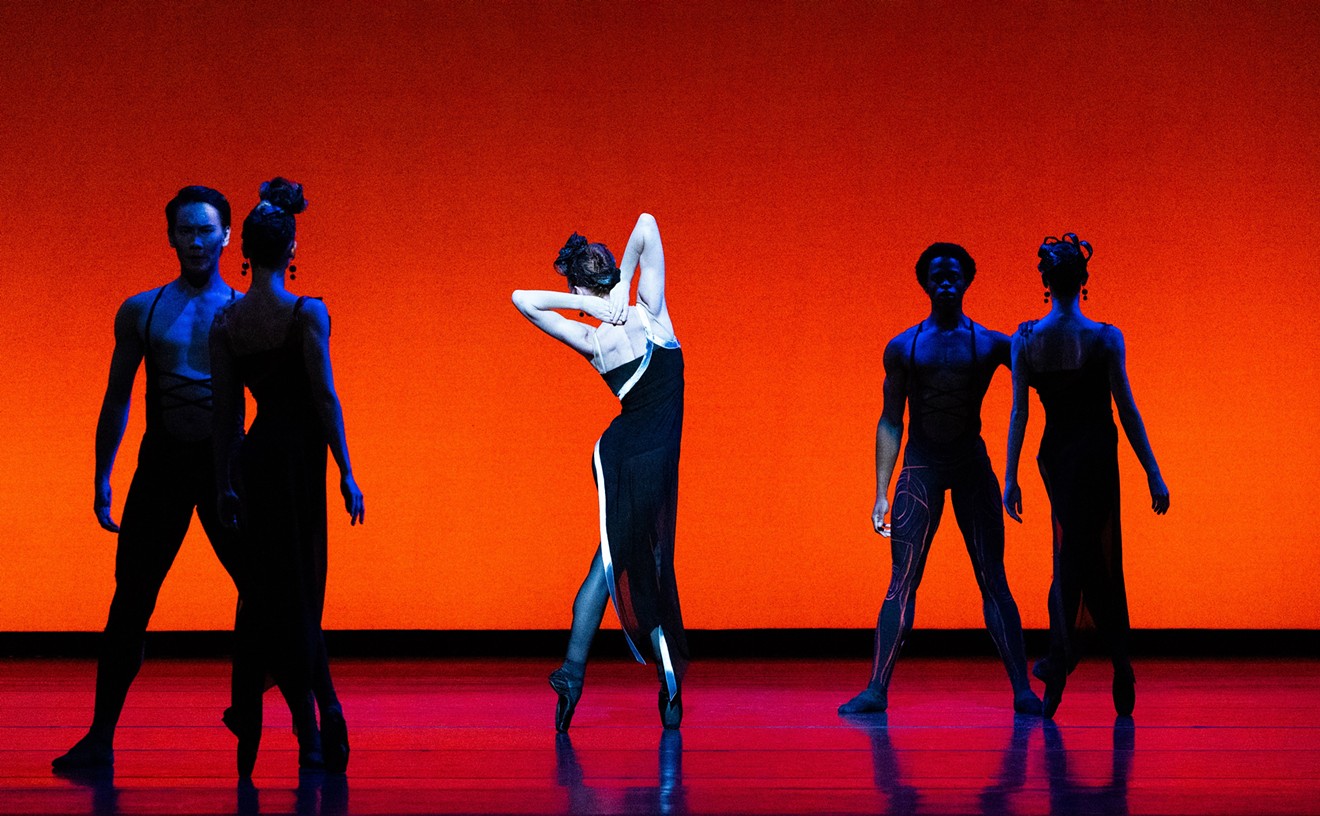 Houston Ballet Soloist Alyssa Springer and Artists of Houston Ballet in Stanton Welch’s Divergence.